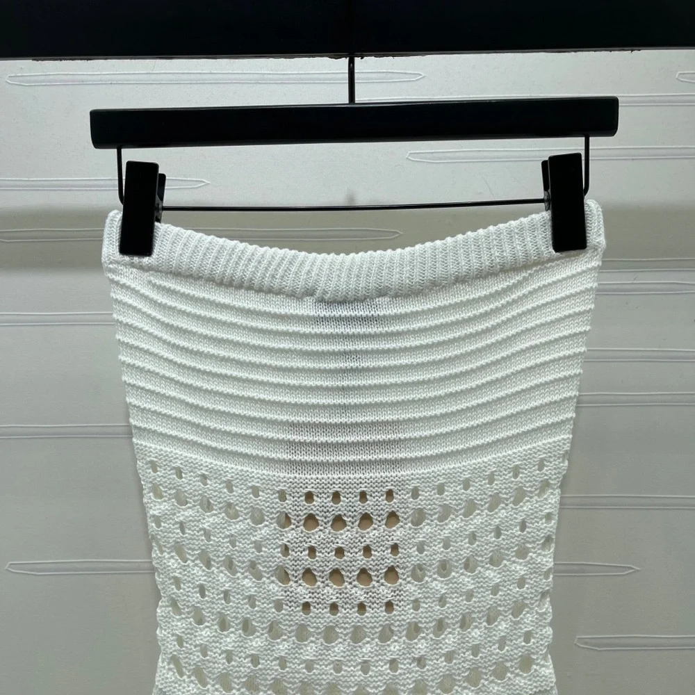 Miu Miu Ivory Crochet Strapless Dress - Picture 7 of 9